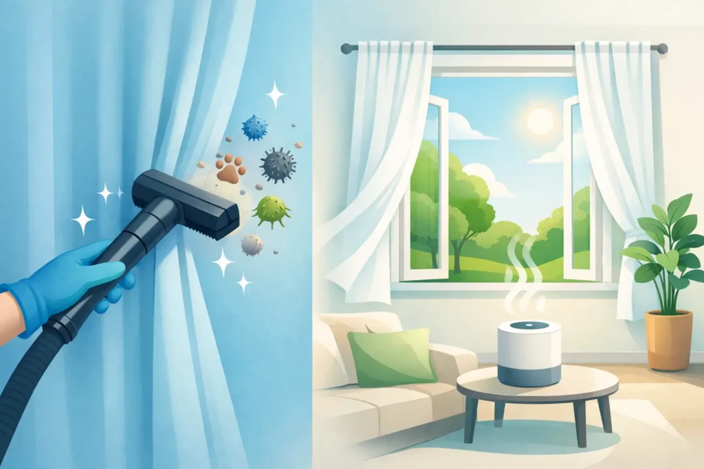 Allergen Removal From Curtains for a Healthier Home