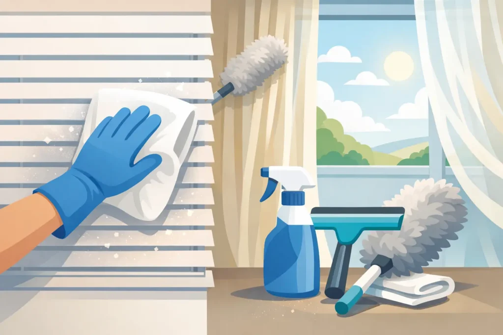 How to Clean Dusty Window Treatments Safely