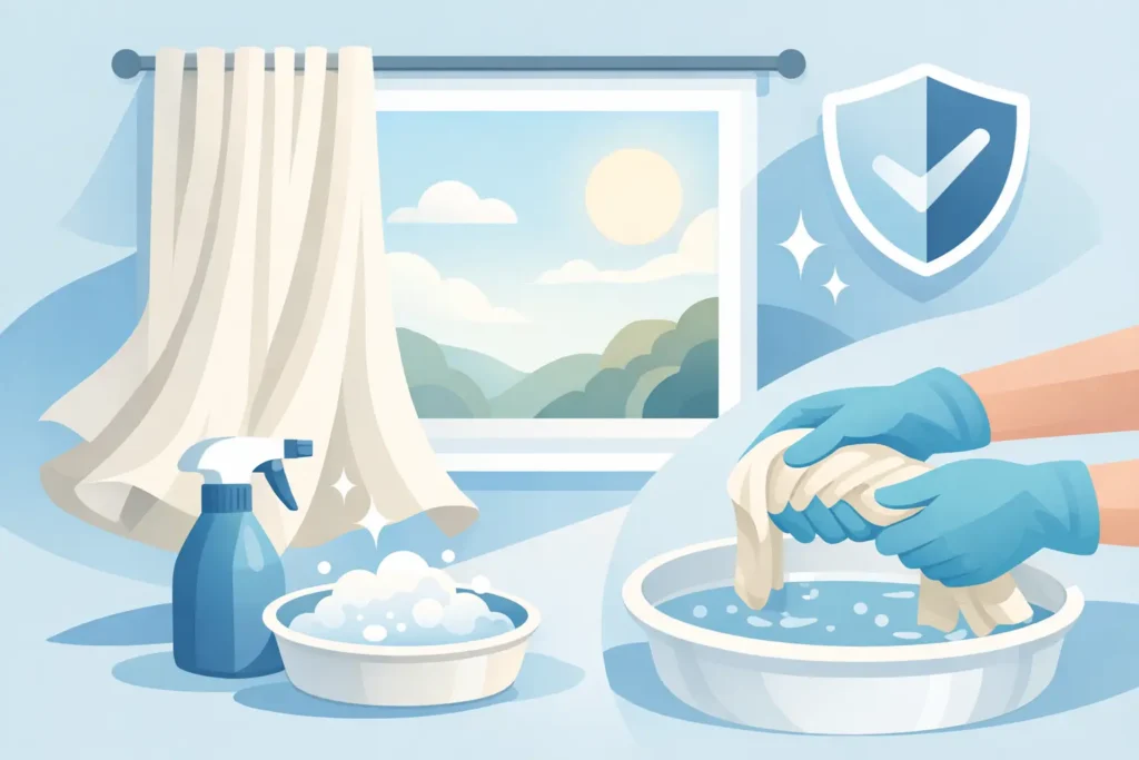 Linen Curtain Cleaning Without the Risk