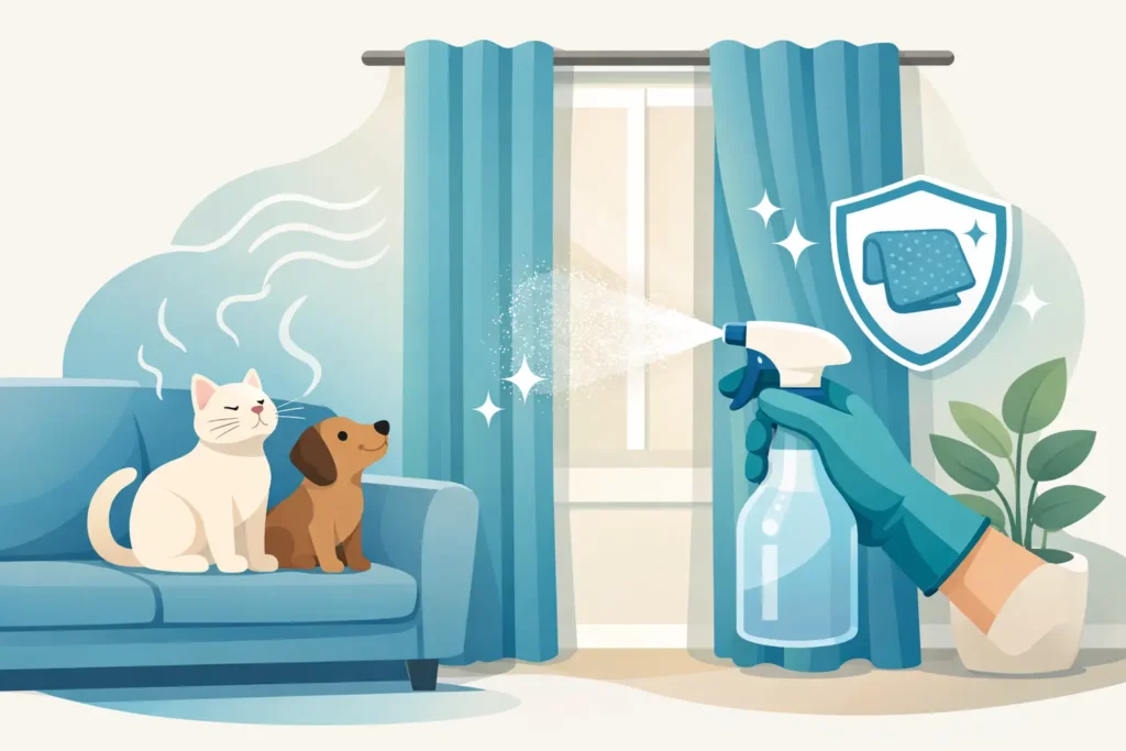 Pet Odor Removal From Drapes That Protects Fabric