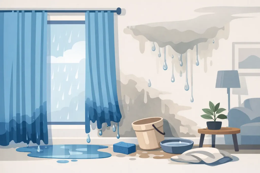Curtain Water Damage: What to Do First