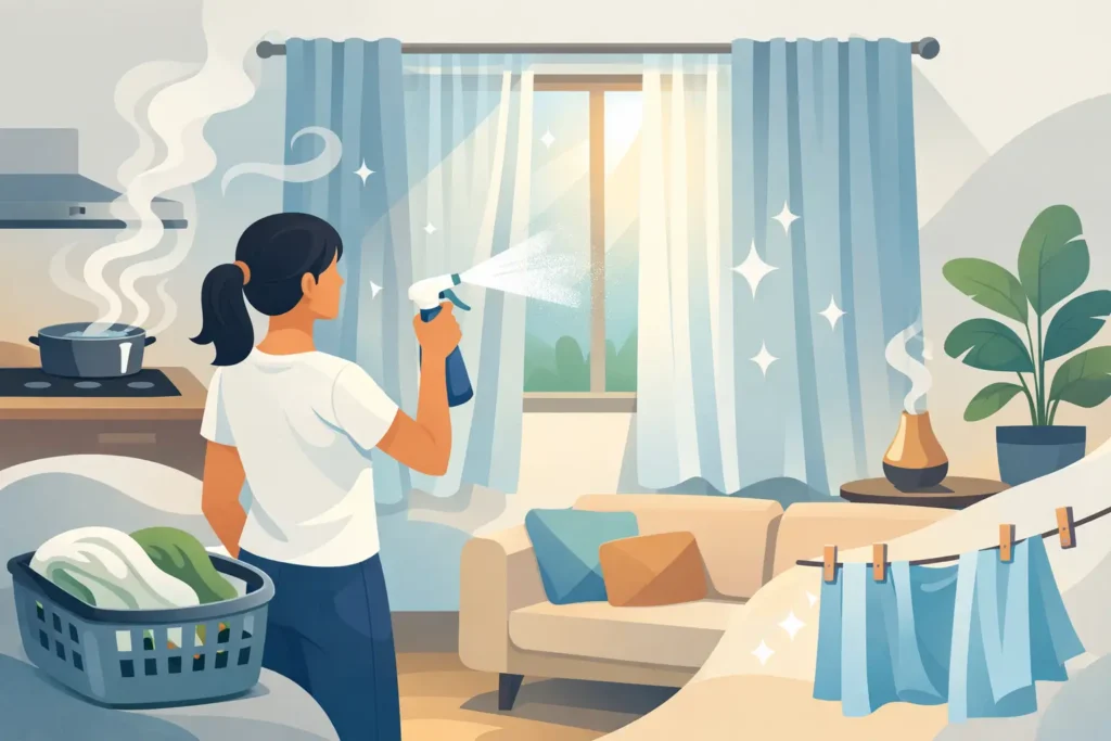 How to Eliminate Cooking Odors From Curtains