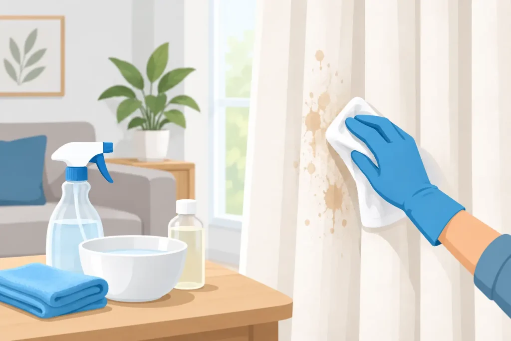 Best Ways to Remove Curtain Stains Safely