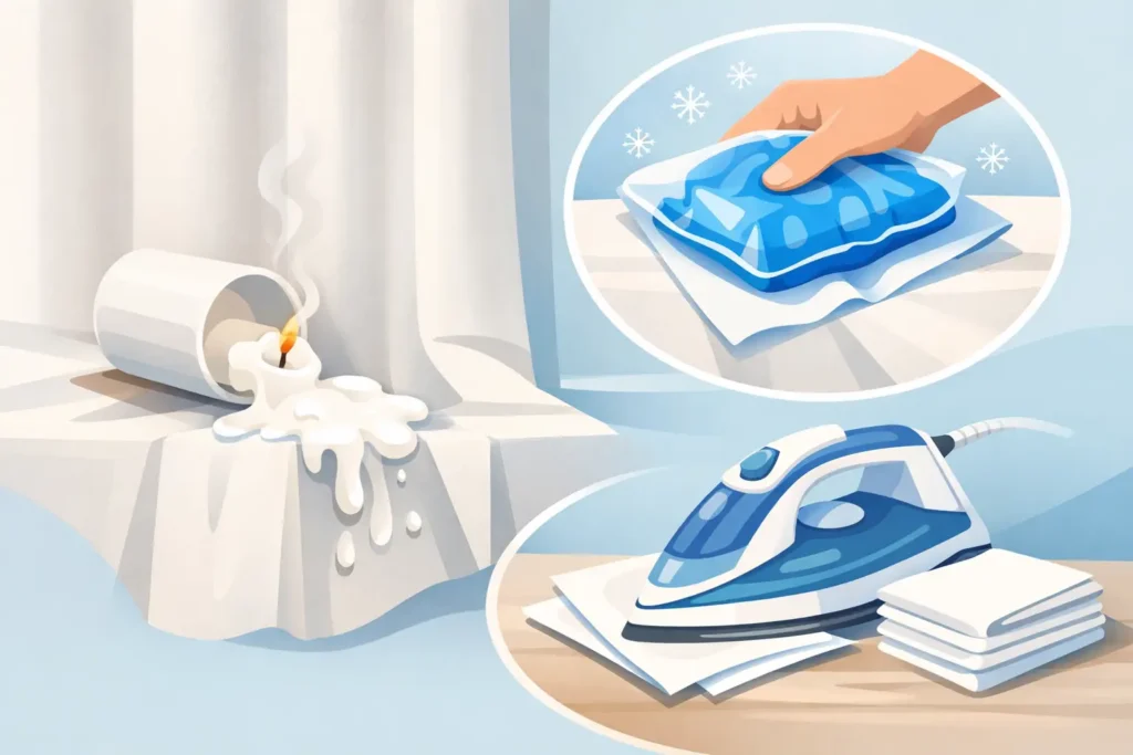 How to Remove Candle Wax From Curtains Safely