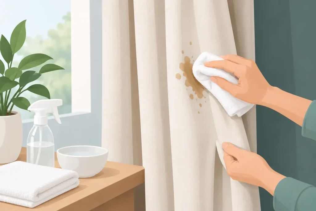 How to Treat Drapery Stains Without Damage